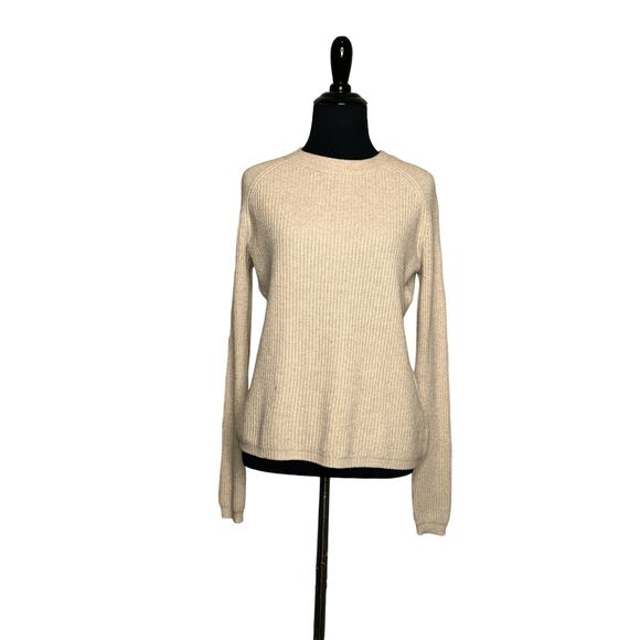 Tahari beige cream crew neck long sleeves sweater size XS - Picture 11 of 14